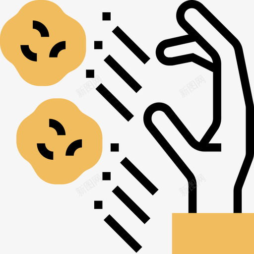 斯通抗议4黄影图标svg_新图网 https://ixintu.com 抗议 斯通 黄影