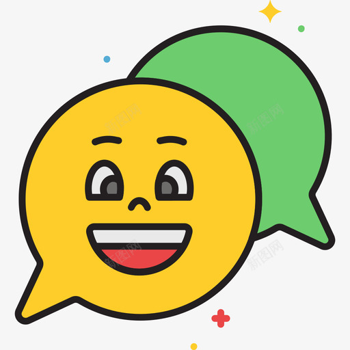 开心客户反馈线条颜色图标svg_新图网 https://ixintu.com 客户反馈 开心 线条颜色