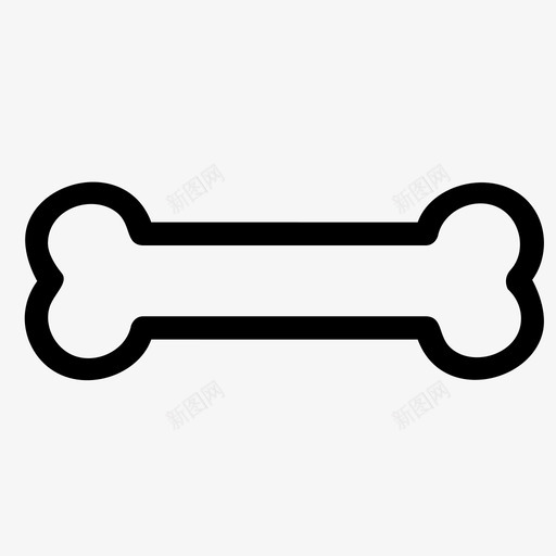 骨头骨折狗图标svg_新图网 https://ixintu.com 万圣节 狗 骨头 骨折 骷髅