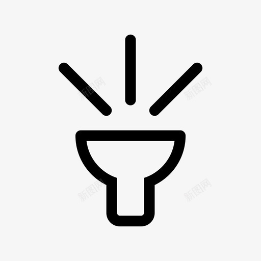 手电筒闪光灯手灯图标svg_新图网 https://ixintu.com 手灯 手电筒 聚光灯 闪光灯