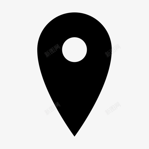 定位全球定位系统地图图标svg_新图网 https://ixintu.com 交通 全球定位 固态 地图 定位 导航 旅行 系统