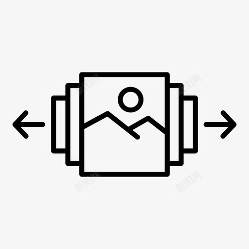相册画册图标svg_新图网 https://ixintu.com 图片 强 画册 相册 窗口