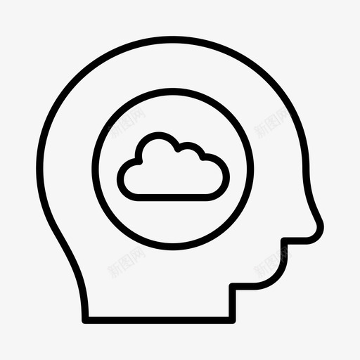 云计算人工智能数字图标svg_新图网 https://ixintu.com 云计算 互联网 人工智能 技术 数字 网络