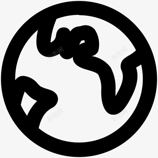通用图标_地球svg_新图网 https://ixintu.com 通用图标_地球
