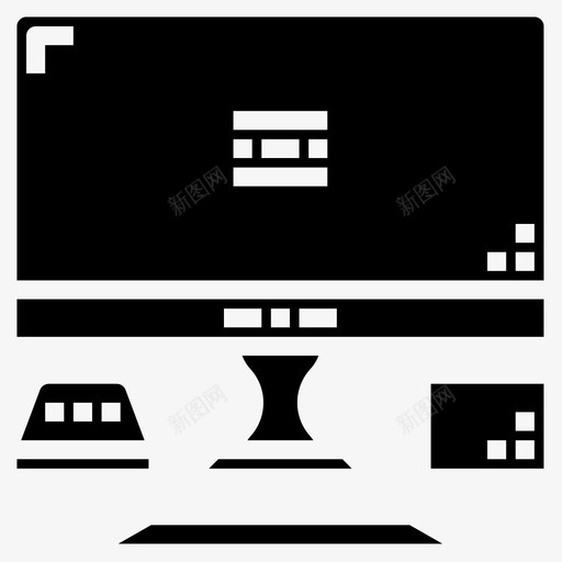 家用电器15台图标svg_新图网 https://ixintu.com 15台 家用电器