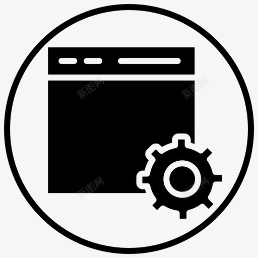 浏览器设置浏览器配置首选项图标svg_新图网 https://ixintu.com 填充 浏览器 设置 配置 首选项