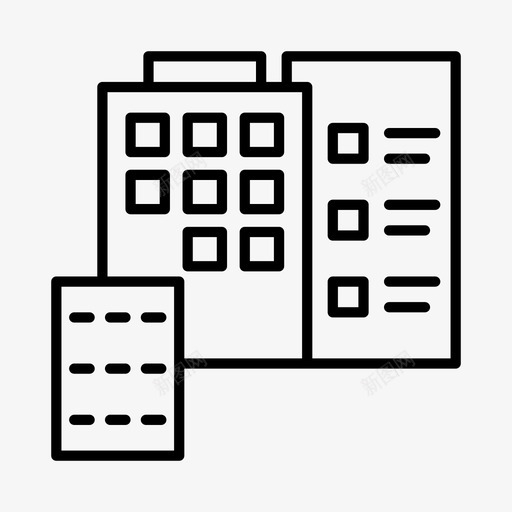 测量公司建筑反馈图标svg_新图网 https://ixintu.com 办公室 反馈 建筑 测量公司
