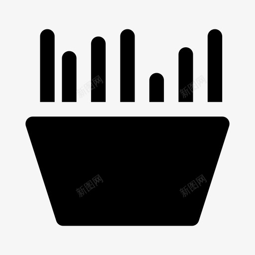 草盆树叶自然图标svg_新图网 https://ixintu.com 园林设备固体图标包 树叶 植物 植物盆 自然 草盆