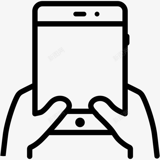 手持平板电脑设备手机图标svg_新图网 https://ixintu.com 手持平板电脑 手持智能手机和平板电脑的图标集 手机 触摸屏 设备
