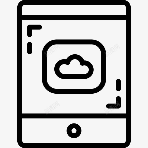 Ipad电气设备线性图标svg_新图网 https://ixintu.com Ipad 电气设备 线性