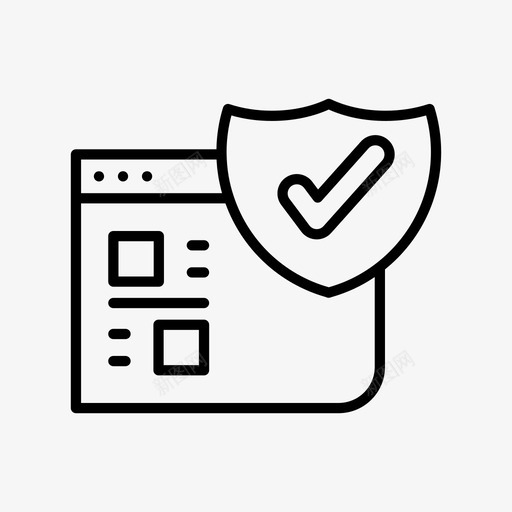 安全加密https图标svg_新图网 https://ixintu.com https seo 保护 加密 安全 网站