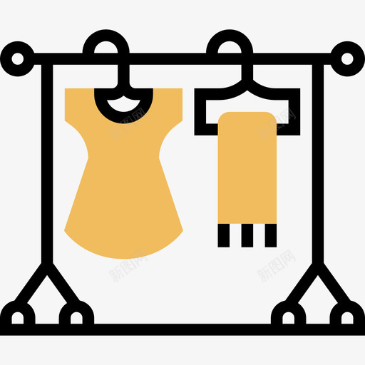 服装视频制作13黄影图标svg_新图网 https://ixintu.com 服装 视频制作 黄影