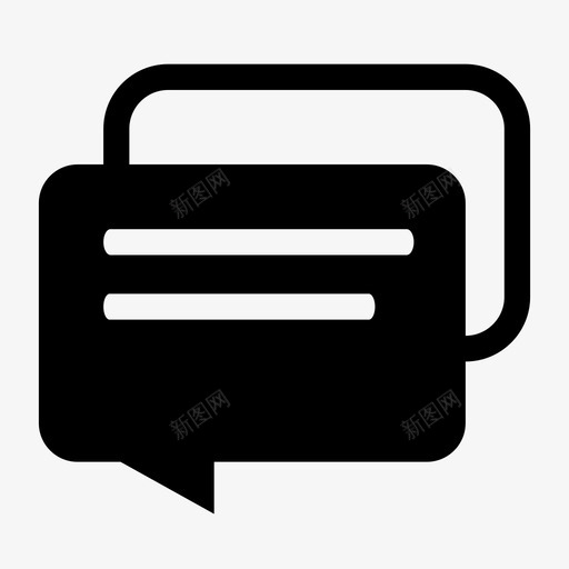 系统图标(线宽2px)_消息-激活svg_新图网 https://ixintu.com 系统图标(线宽2px)_消息-激活