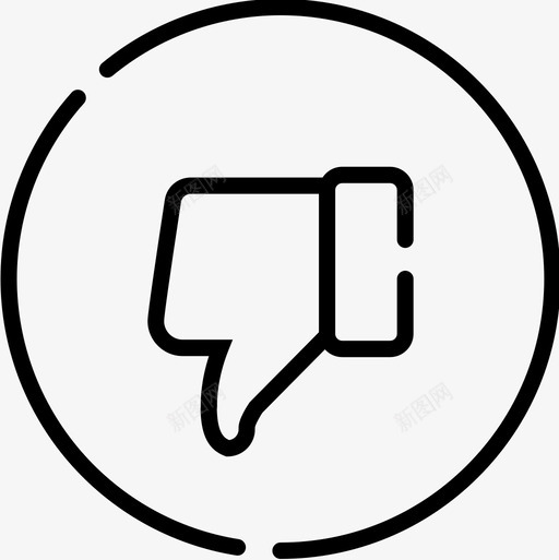 不喜欢通知9直系图标svg_新图网 https://ixintu.com 不喜欢 直系 通知