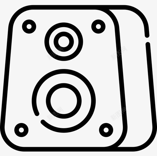 音箱迪斯科舞厅7线性图标svg_新图网 https://ixintu.com 线性 舞厅 迪斯科 音箱