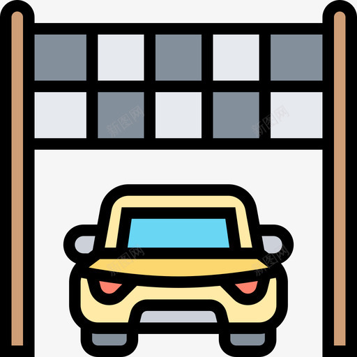 起点赛车运动4线条颜色图标svg_新图网 https://ixintu.com 线条 赛车 起点 运动 颜色