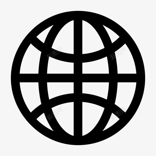 全球地球地球网格图标svg_新图网 https://ixintu.com 世界 全球 地球 地球网格 行星