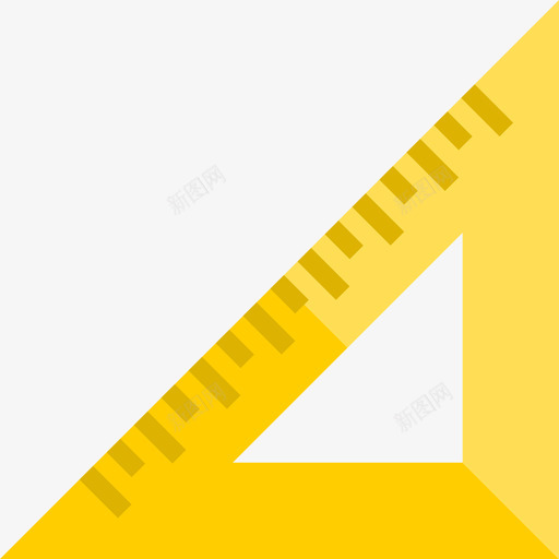 直尺办公用品3扁平图标svg_新图网 https://ixintu.com 办公用品 扁平 直尺