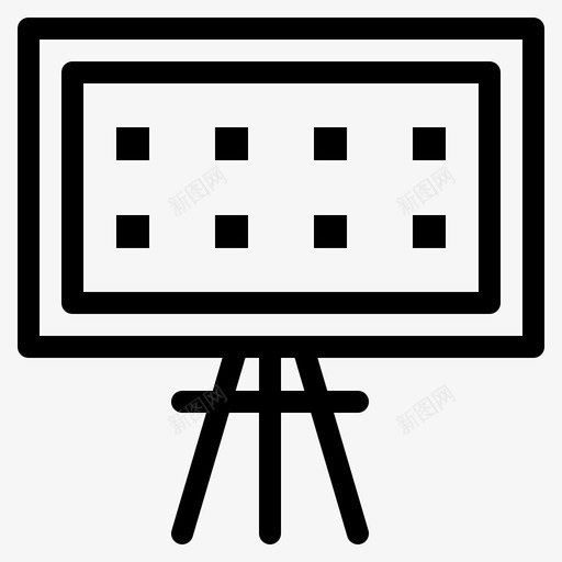 字母表黑板教育图标svg_新图网 https://ixintu.com 字母表 教育 校线 演示 黑板