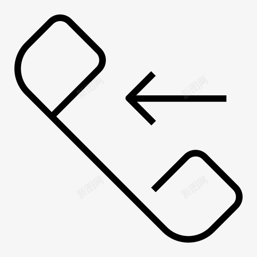 来电接听通讯线路图标设置1svg_新图网 https://ixintu.com 接听 来电 通讯线路图标设置1