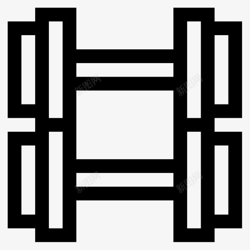 哑铃幸福4线性图标svg_新图网 https://ixintu.com 哑铃 幸福 线性