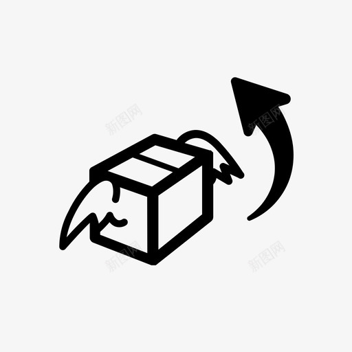 免费退货送货包装图标svg_新图网 https://ixintu.com 免费 包装 装运 退货 送货