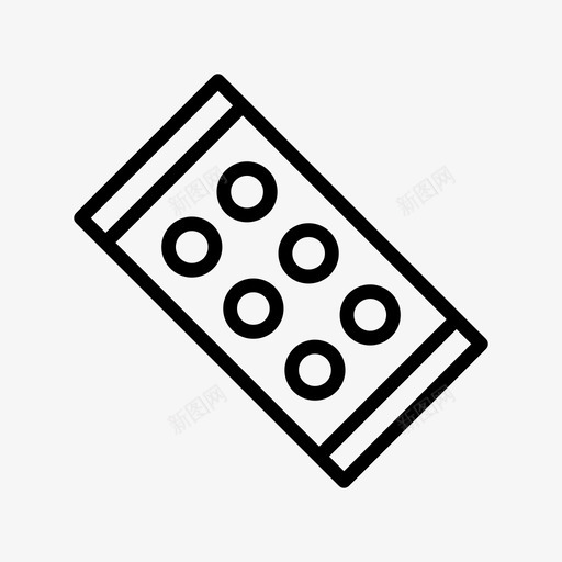 片剂治疗药物图标svg_新图网 https://ixintu.com 治疗 泡罩 片剂 药丸 药物