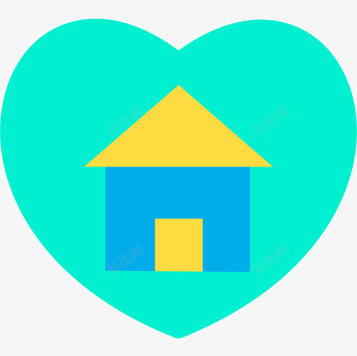 住宅房地产147平房图标svg_新图网 https://ixintu.com 住宅 平房 房地产
