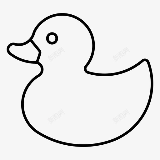 浴室玩具婴儿用品鸭子图标svg_新图网 https://ixintu.com 婴儿用品 家用 浴室 游戏 玩具 设备 鸭子