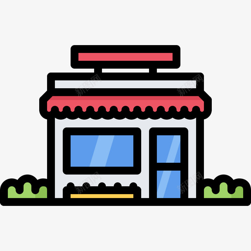 商店10号店颜色图标svg_新图网 https://ixintu.com 10号店 商店 颜色