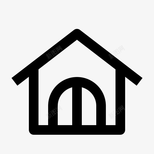家房子旅馆图标svg_新图网 https://ixintu.com 地方 家 房子 旅馆