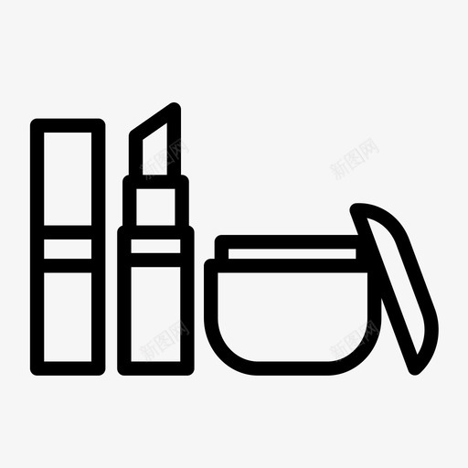 化妆品乳膏唇膏图标svg_新图网 https://ixintu.com 乳膏 化妆品 唇膏