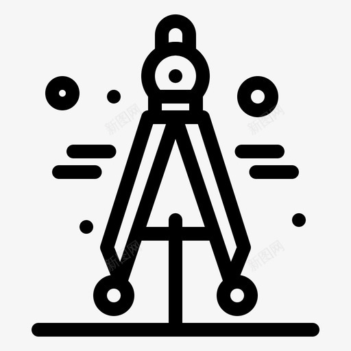 罗盘分频器科学图标svg_新图网 https://ixintu.com 科学 罗盘 频器