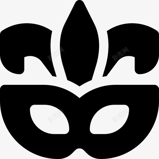 面具mardigras10填充图标svg_新图网 https://ixintu.com gras mardi 填充 面具