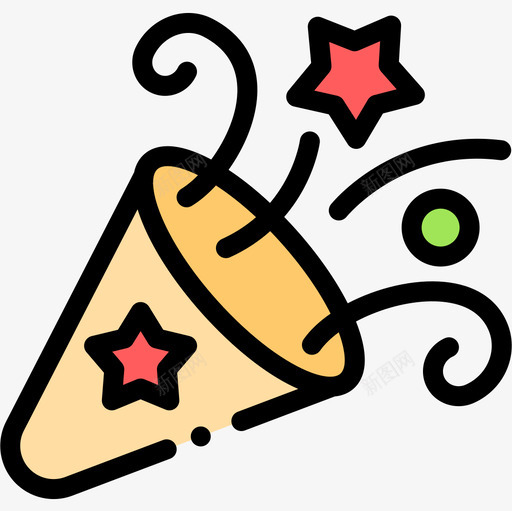 派对自由时间13线性颜色图标svg_新图网 https://ixintu.com 时间 派对 线性 自由 颜色