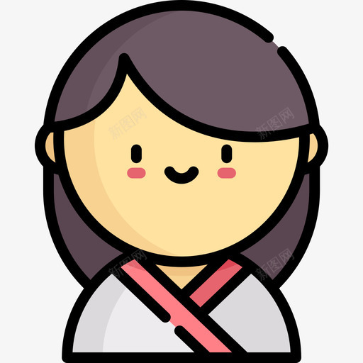 柔道运动化身5线条颜色图标svg_新图网 https://ixintu.com 化身 柔道 线条 运动 颜色