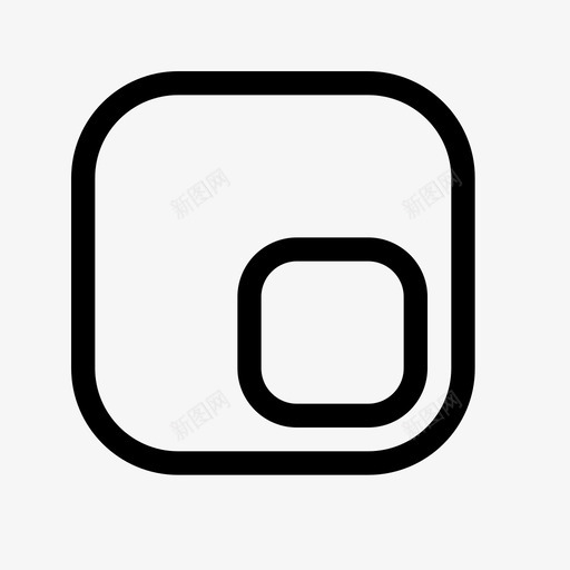 角点显示图标svg_新图网 https://ixintu.com uiux圆角 图片 屏幕 显示 最小化 电影 角点