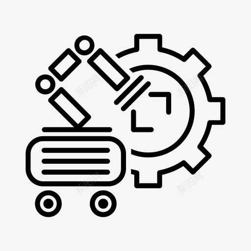 机器人工程自动化机器人技术图标svg_新图网 https://ixintu.com 工程师 机器人工程 机器人工程师 机器人技术 自动化