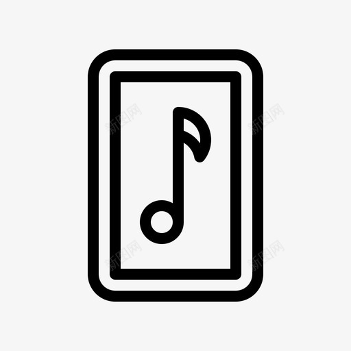 音乐音频智能手机图标svg_新图网 https://ixintu.com 度假 度假图标 旅游 智能手机 音乐 音频