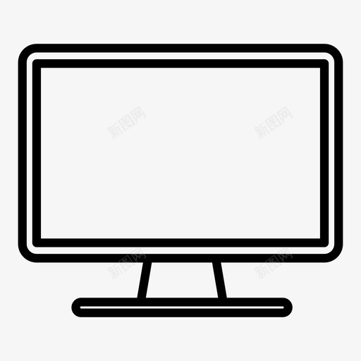 imac苹果电脑图标svg_新图网 https://ixintu.com imac 台式机 电脑 苹果 设备