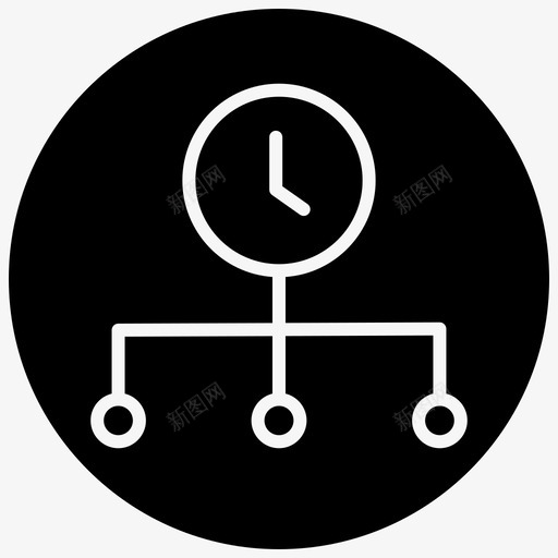时间管理下线员工图标svg_新图网 https://ixintu.com 下线 员工 层级 时间管理 生产力