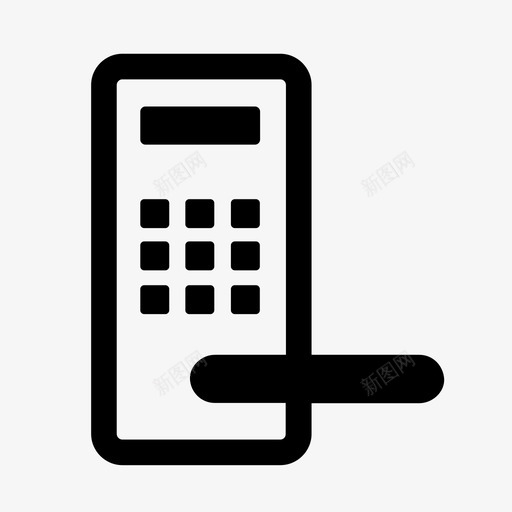 智能锁 -关svg_新图网 https://ixintu.com 智能锁 -关