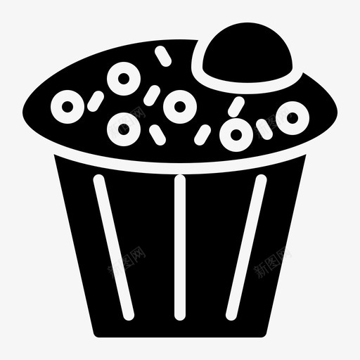 纸杯蛋糕面包房美味图标svg_新图网 https://ixintu.com 固体 纸杯 美味 蛋糕 面包房 饥饿