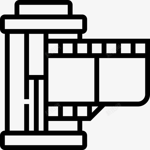 底片相机和附件6线性图标svg_新图网 https://ixintu.com 底片 相机和附件6 线性