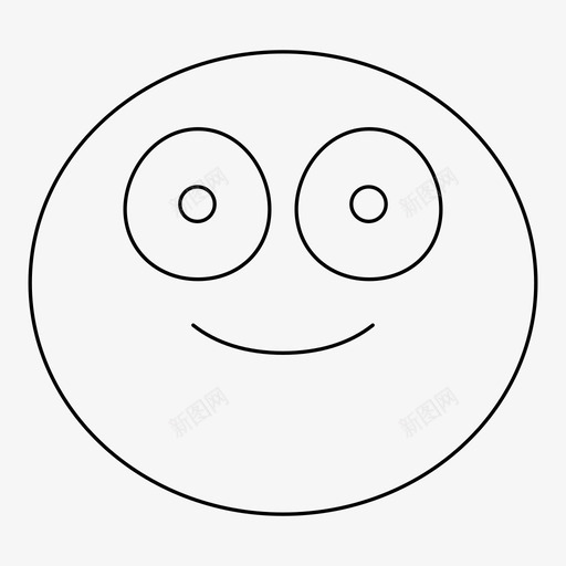 微笑表情情感图标svg_新图网 https://ixintu.com 微笑 快乐 情感 表情