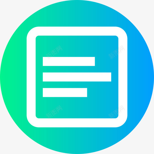 左对齐文本编辑器32圆形图标svg_新图网 https://ixintu.com 圆形 对齐 文本 编辑器