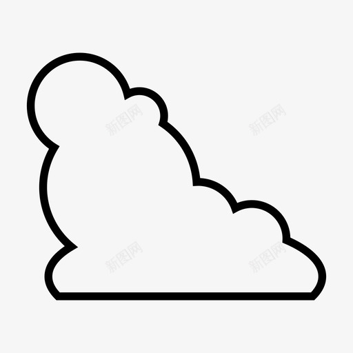 云气泡雾图标svg_新图网 https://ixintu.com 云线 天空 服务器 气泡