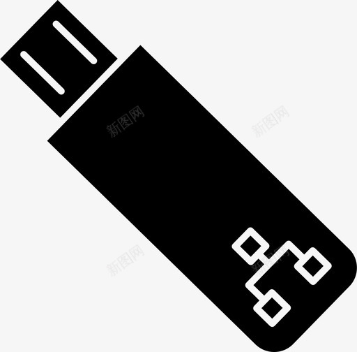 U盘磁盘驱动器图标svg_新图网 https://ixintu.com U盘 存储设备 磁盘 驱动器
