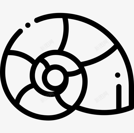蜗牛生物学3线状图标svg_新图网 https://ixintu.com 生物学 线状 蜗牛