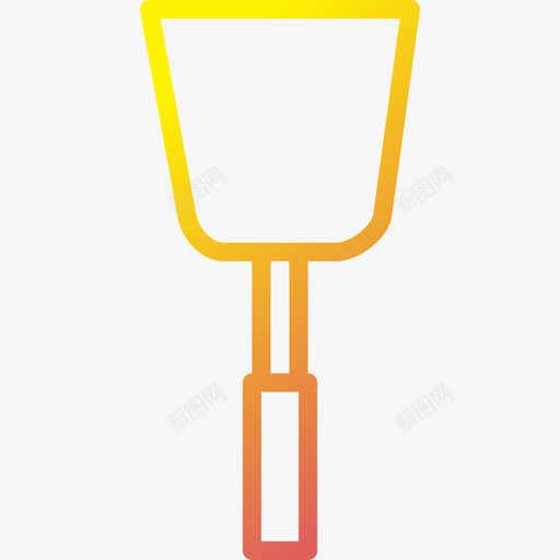 抹子44号工具梯度图标svg_新图网 https://ixintu.com 44号工具 抹子 梯度